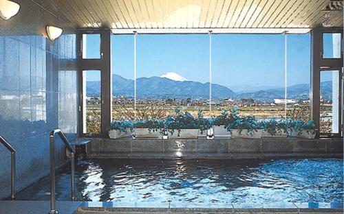 富士山が見える展望風呂