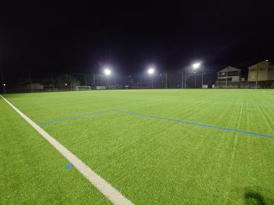 LED化したみやまグラウンドのナイター照明