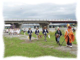 寒田神社例祭中の様子の写真